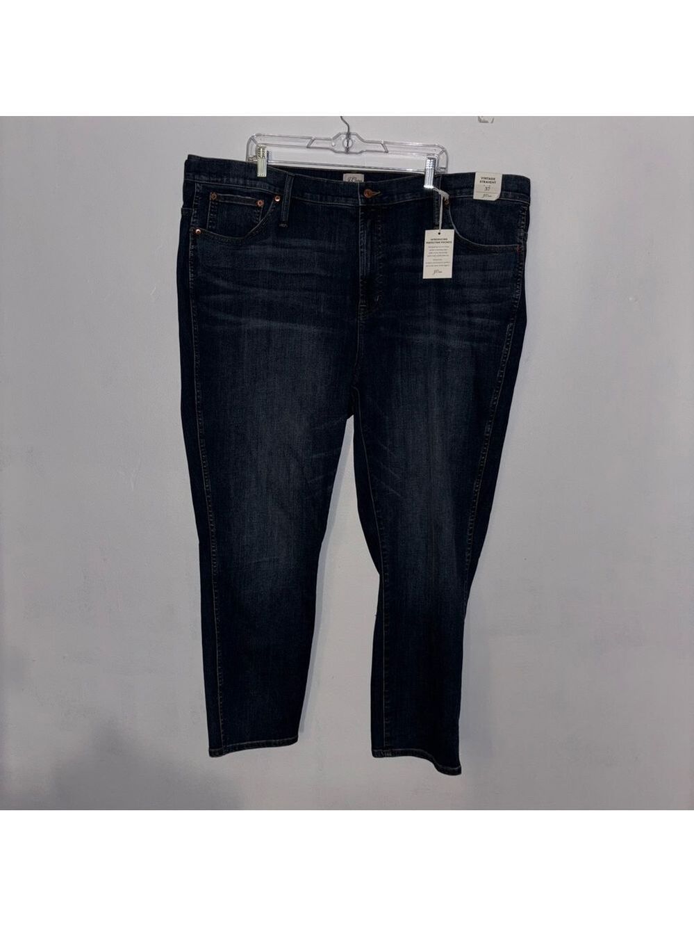 J. Crew Dark Indigo Straight Leg Jeans